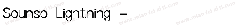 Sounso Lightning英字体转换